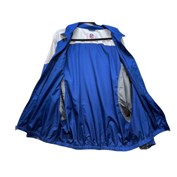 NFL Mens Colts Windbreaker Jacket XL Blue & GrayNylon Polyester - Picture 4 of 11